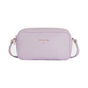 BORSE PATRIZIA PEPE DONNA TRACOLLA DOPPIA ZIP IN PELLE LILAC 8B0185L001M480