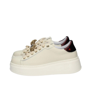 SCARPE GIO+ DONNA SNEAKER PIA PELLE LATTE/MORO PIA250A