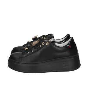 SCARPE GIO+ DONNA SNEAKER PIA PELLE COMBI BLACK PIA258A