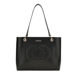 BORSE GUESS DONNA A SPALLA SHOPPER ECO MIETTA BLACK HWEVG951325