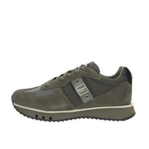 SCARPE BLAUER UOMO SNEAKER TOKYO CAMOSCIO E PELLE MILITARY GREEN F4TOKYO01TAS