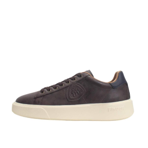 SCARPE BLAUER UOMO SNEAKER BUCK IN PELLE DARK BROWON F4BUCK01NUB