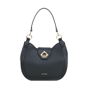 BORSE CROMIA DONNA LADIES BAG MINA IN PELLE A SPALLA NERO 1405759