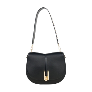 BORSE CROMIA DONNA LADIES BAG MICOL IN PELLE A SPALLA E TRACOLLA NERO 1405840